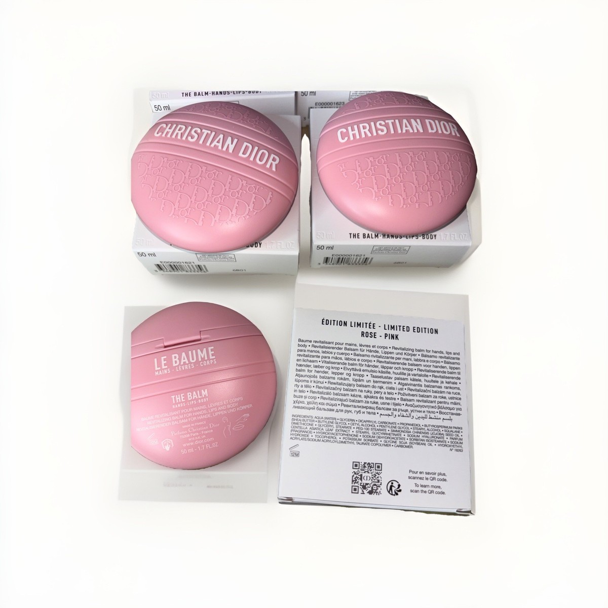Christian Dior Le Baume Limited Edition Rose Pink Balm-Hands-Lips