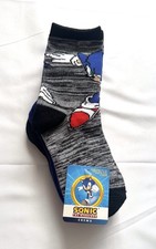 Sonic The Hedgehog 5 Pack Mid Crew Socks Size S/M 9-2.5