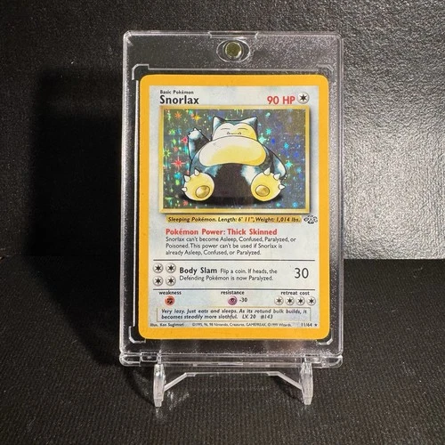 1999 Pokèmon Snorlax Holo Rare Jungle Unlimited Card 11/64 NM