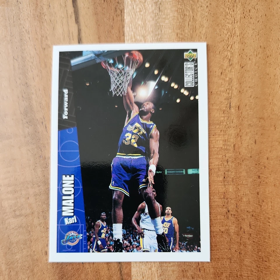 96-97 Collector's Choice Team Playbook Set Jazz Stockton, Malone, Hornacek, Carr - Image 4 of 4