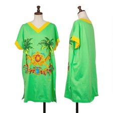 VERSACE SPORT Cotton Printed V-neck Tunic Size 40(K-145417)