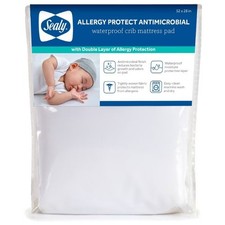 Allergy Protect Antimicrobial Waterproof Crib Mattress Pad