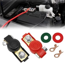 1 Pair Universal Positive & Negative Battery Cable Terminals Automotive 