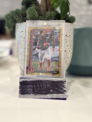 Shemar Stewart Rookie 2025-26 Topps Chrome Sapphire Bengals Gold Refractor /50
