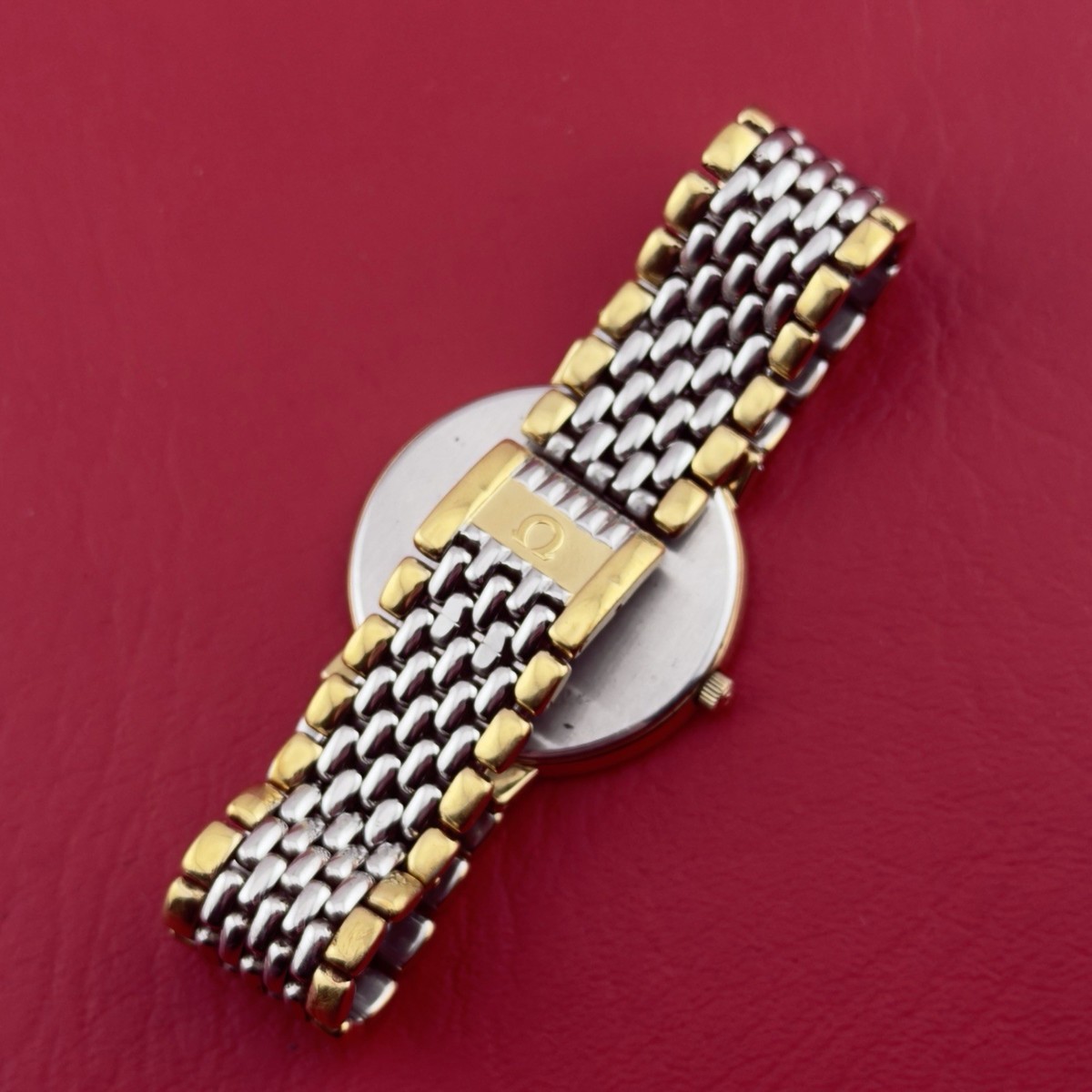 Vintage 1980s Omega De Ville Quartz- Two Tone - Ref 395.0875