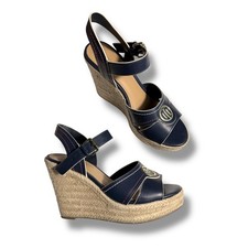 Tommy Hilfiger Womens Kinsey Navy Blue Espadr...