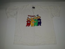 Teletubbies Kids Shirt Vintage 1990's Youth by Sunwear White Size XL