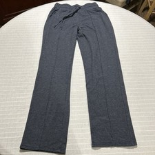 Bluish Gray Relaxed Fit Sweatpants With Drawstring Waist S