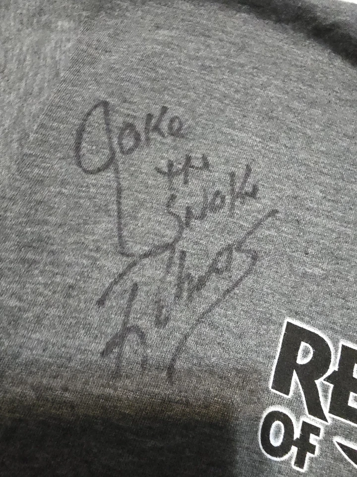 Camisa firmada JAKE LA SERPIENTE ROBERT'S XL. nunca usado. Nuevo. WCW WWE WWF ECW TNA Foto 2 de 4