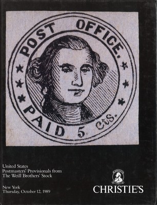 Christies Auction 1989: United States Postmaster's Provisionals ...