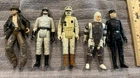 Lot of 5 Vintage 1980, 1984 STAR WARS & 2007 Indiana Jones 4” Action Figures