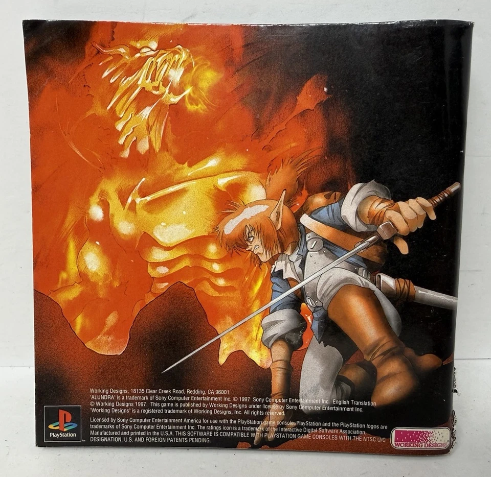 Alundra (Sony PlayStation PS1, 1997) [SOMENTE MANUAL / SEM ESTOJO/JOGO] *AUTÊNTICO - Imagem 2 de 4