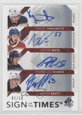 2017 SP Authentic Sign of the Times 4 1/10 Kailer Yamamoto Victor Mete Auto sq7