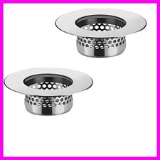 Bathroom Sink Bathtub Drain Filter Strainer Set - 2 Pack Hair Catcher with ...
