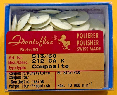 IDENTOFLEX COMPOSITE PRE POLISHING MINI DISC 60u. a KERR Company Swiss made