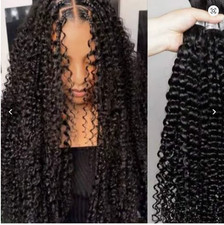 Human Boho Hair Bulk For Braiding 2 Bundles Deep Wave Human Hair Extensions