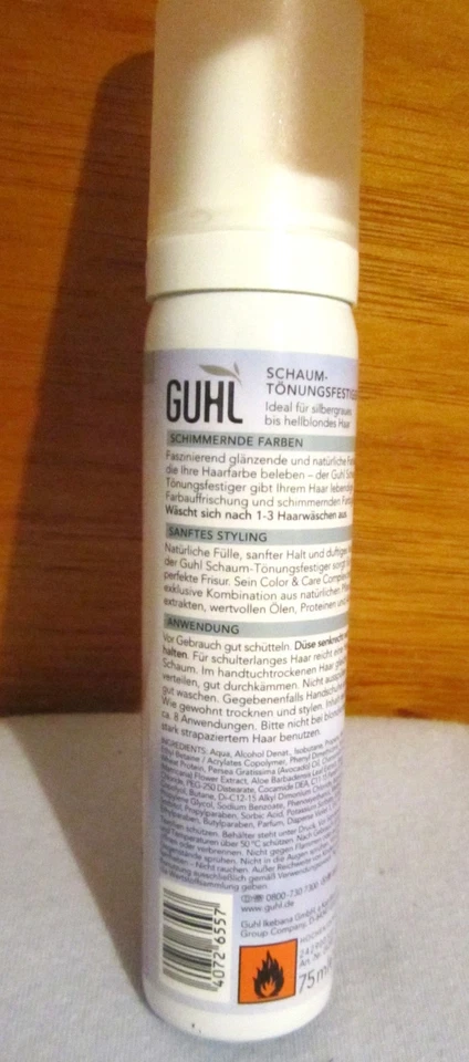 Guhl Foam Tint Firming Agent, Silver Blonde No 98, Hair Tint, 75ml - Image 2 of 4
