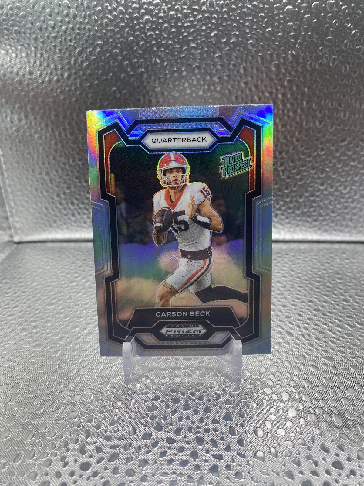 2024 Panini Prizm Draft Picks- Rated Prospect Carson Beck #130 Silver Prizm (RC)