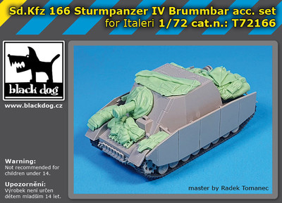 Black Dog 1/72 SdKfz.166 Sturmpanzer IV Brummbar Acc. Set for Italeri kits