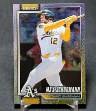 Max Schuemann Sandglitter Foil 2026 Topps Series 1 Baseball Card #225 Athletics