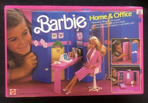 Vintage 1984 Barbie Home & Office Set Factory Sealed New In Box