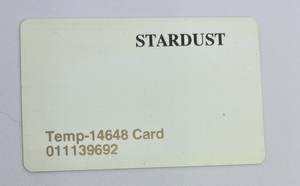 Stardust Hotel & Casino Player Rewards Slot Temp Card Las Vegas Nevada