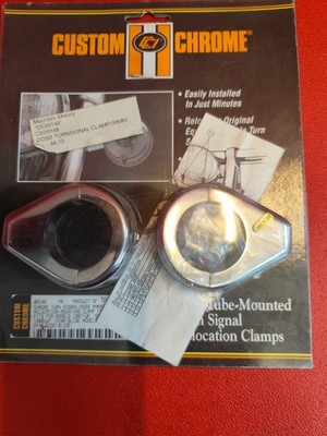 HARLEY DAVIDSON FXR Sportster Dyna Glide Custom Chrome Blinkerschellen Ø39mm neu