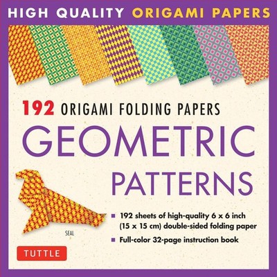 Origami Folding Papers - Geometric Patterns - 192 Sheets: 10 Different Patterns 