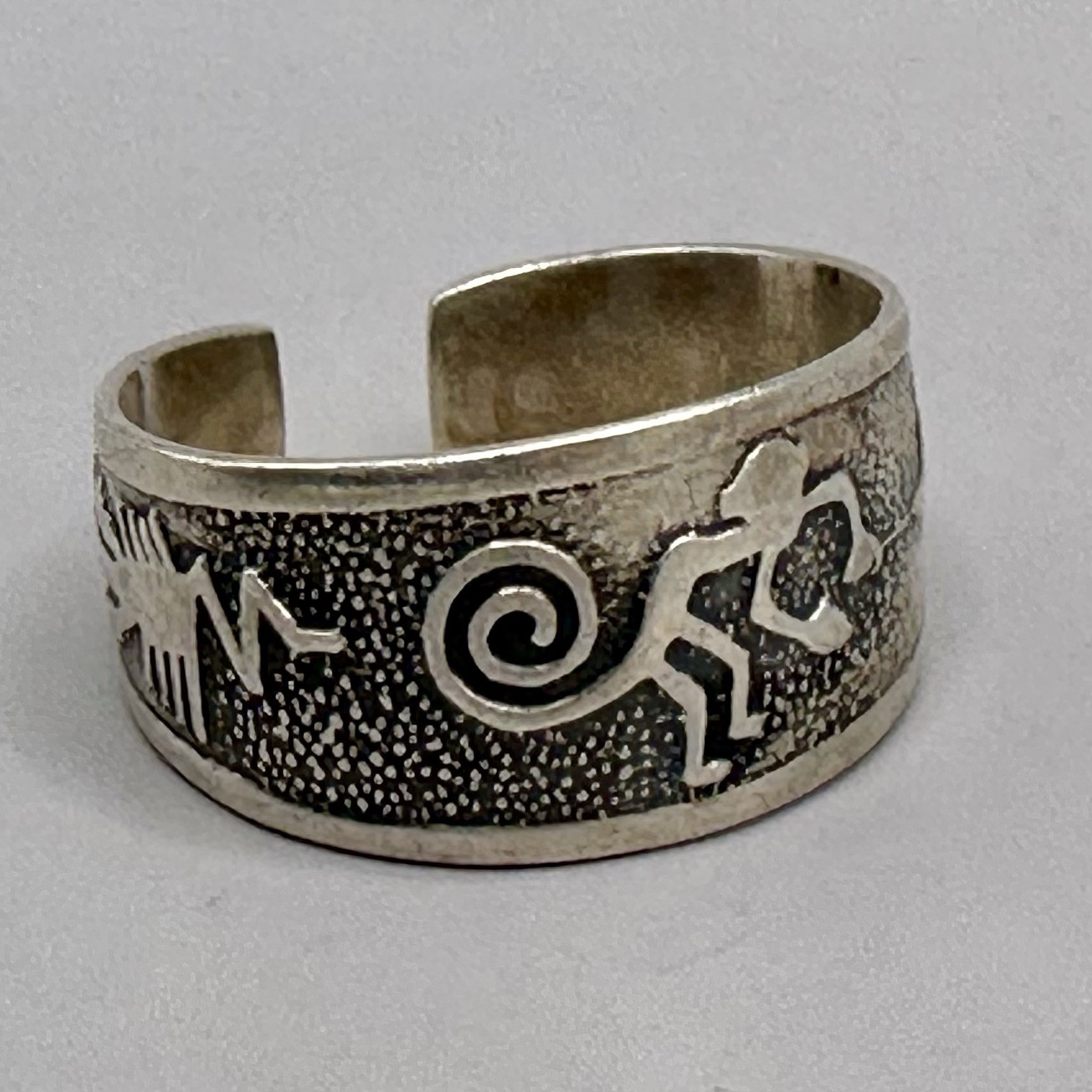 Monkey Adjustable Ring Signed Dellapina Sterling … - image 5