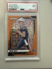 Panini 2024 Prizm Rookies Drake Maye RC #329 Lazer Prizm Patriots PSA 9