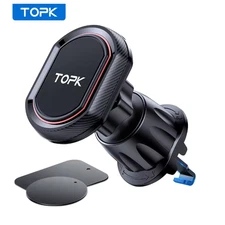 TOPK Magnetic Car Phone Holder,Upgraded N52 Super Strong Magnetic Cell Phone Mou