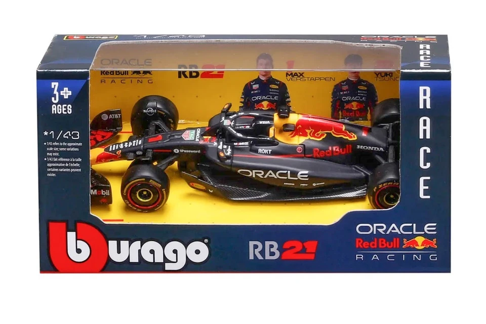 Modellino Max Verstappen F1 2025 Red Bull RB21 Scala 1/43 Burago - Immagine 2 di 2