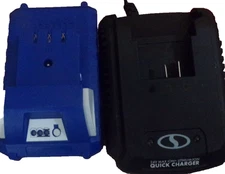 Snow + Sun Joe  24-Volt iON Bundle | 4.0-Ah Battery and Quick Charger (Open Box)