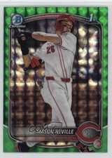 2025 Bowman Draft Chrome Green Geometric Refractor 55/99 Mason Neville 19y2