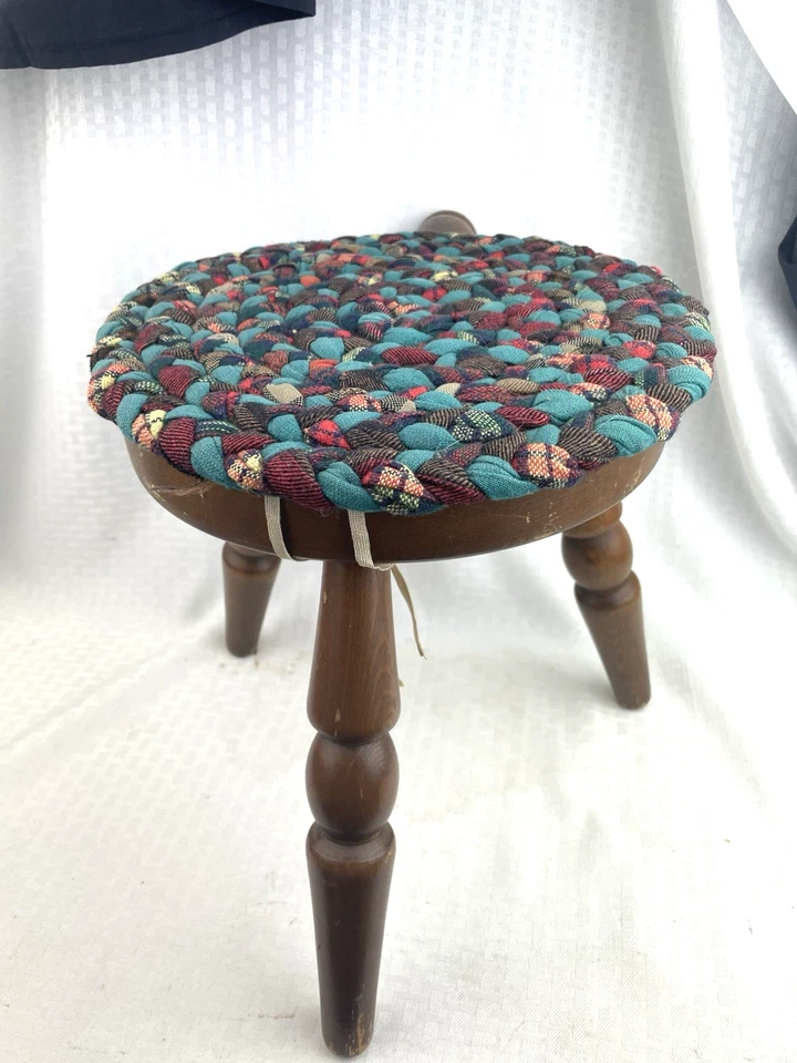 Taburete de ordeño/reposapiés El Segundo California MCM 79#240 años 60 con mango de 3 patas Foto 3 de 4