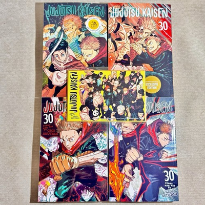 #ad Jujutsu Kaisen Kinokuniya Bamp;N Walmart Crunchyroll Vol 30 Manga w Shikishi $139.99