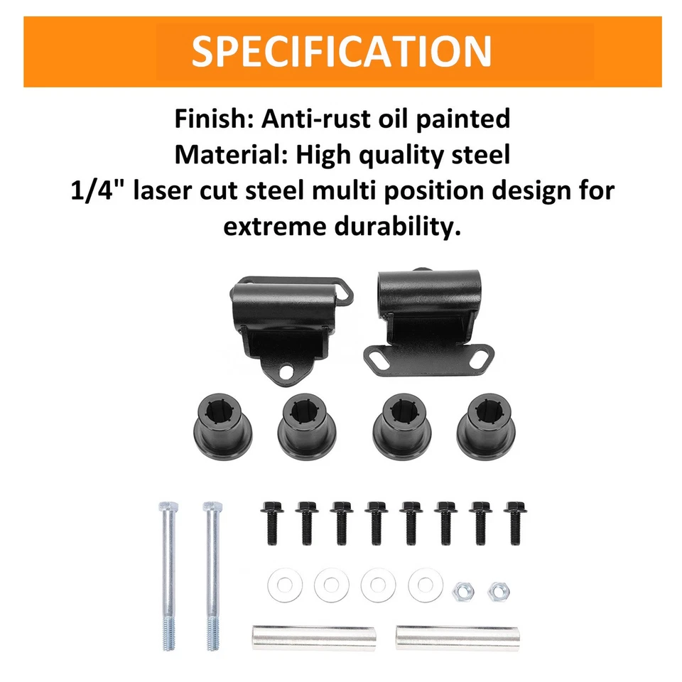 For 82-05 Sonoma S10 Swap Motor Engine Mounts Full Kit LS15 LS1 LS2 LS6 #14005KU - Image 3 of 4