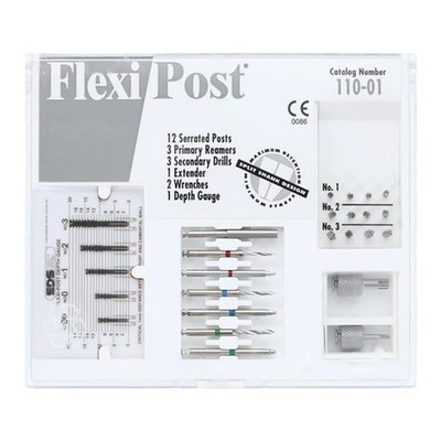 Essential Dental Systems 110-01 Flexi-Post Stainless Steel Assorted Kit 1-2-3
