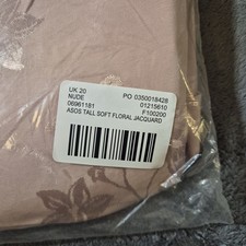 ASOS Tall Soft Floral Jacquard Midi Dress Nude/Pink UK 20 BNWT New With Tags