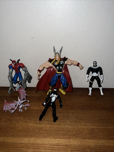 Vtg ToyBiz Collector Editions Avengers Figures Thor Venom Morbius Bullseye