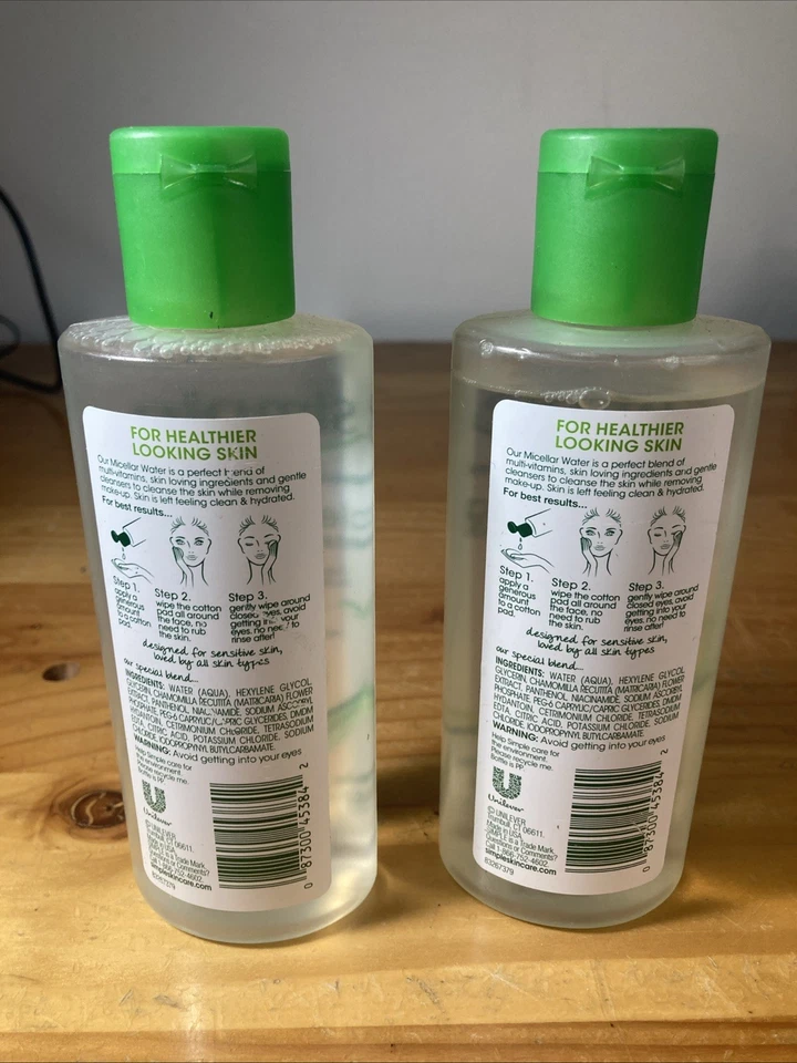 Desmaquillante de agua limpiadora micelar simple paquete de 2 6,7 fl oz B4 Foto 3 de 4