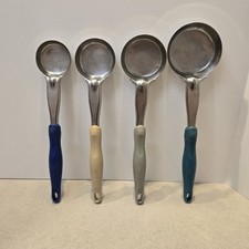 Vollrath Stainless Steele (Set of 4) Serving Spoon Spoodle 2oz 3oz 4oz 6oz