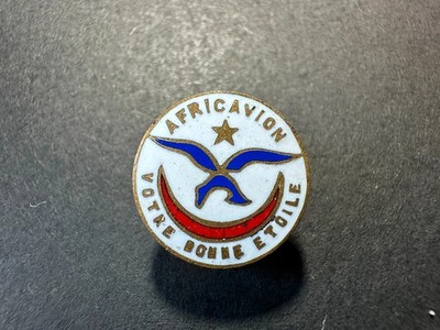 Knopfabzeichen, ''Afrikaflugzeug Ihr guter Stern'', Algier?, zum Studieren - Ref. 8