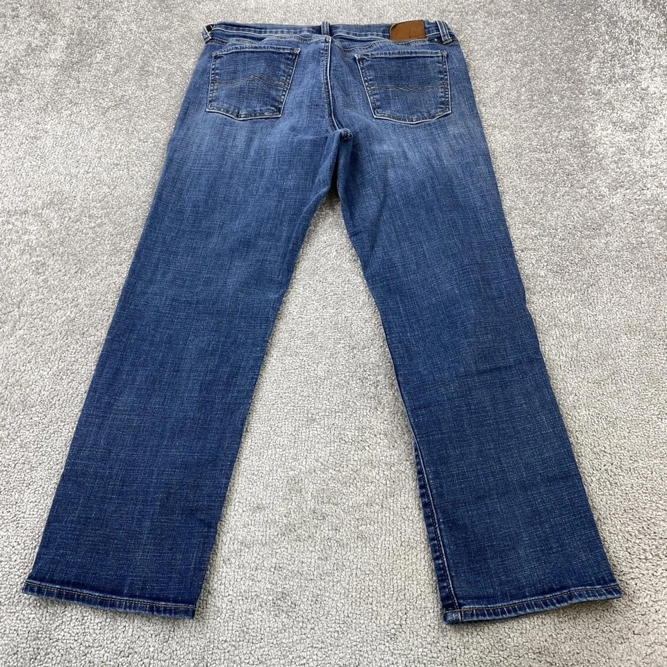 Pantalones de mezclilla para mujer Lucky Brand Sweet Crop 28x27 azul elástico informales Foto 4 de 4