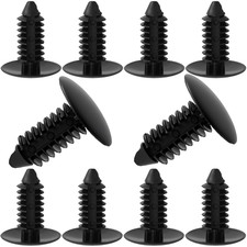 10 Pcs Black Bumper Plugs, License Plate Hole Plugs, Plastic Push Pins