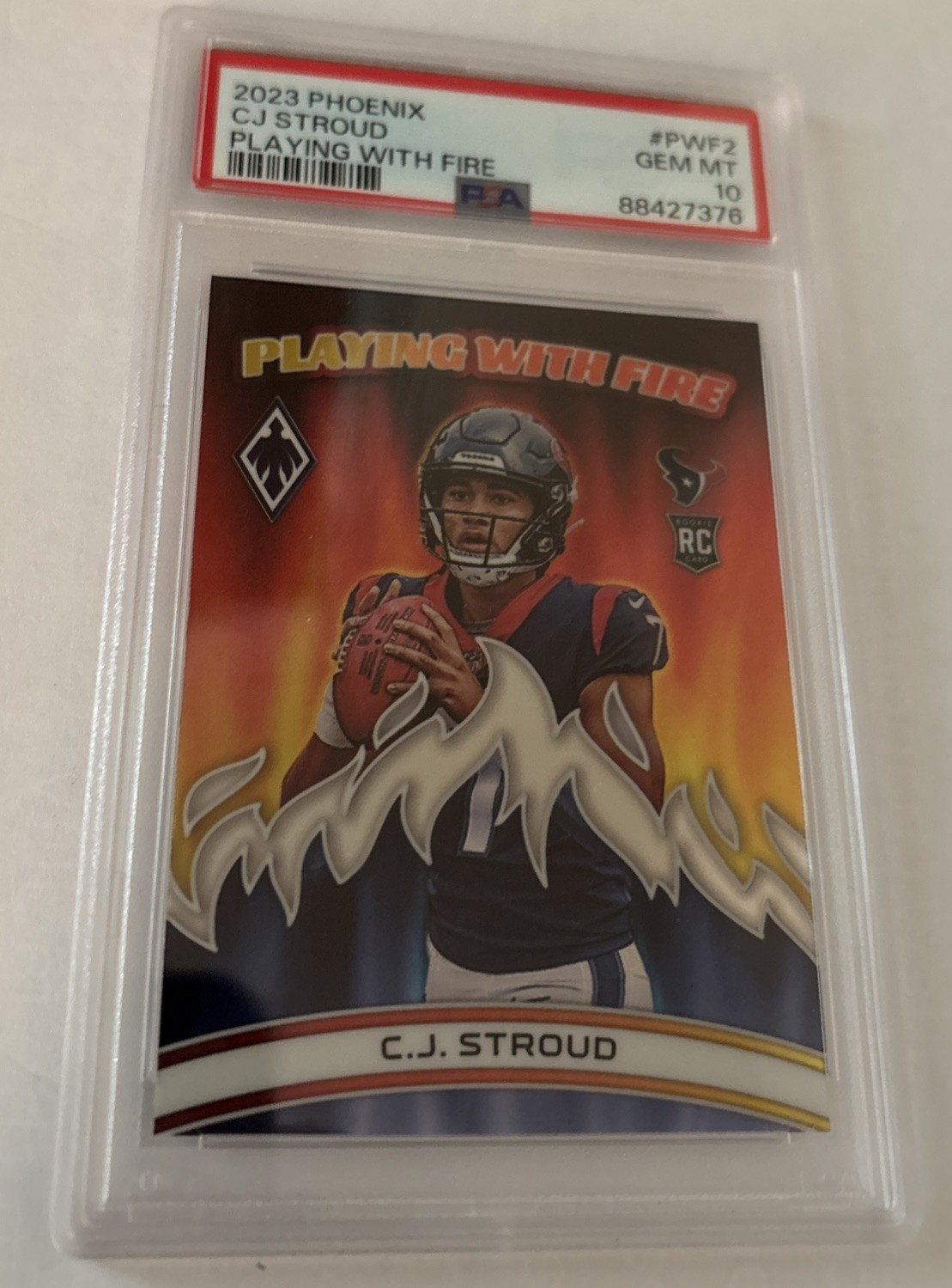 2023 Panini Phoenix - Playing with Fire C.J. Stroud #PWF-2 (RC) PSA 10