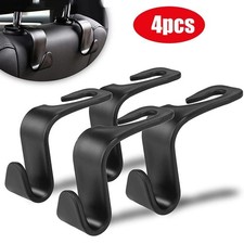 4PCS Car Headrest Hooks Seat Back Hanger Bag Organizer Holder Universal UK