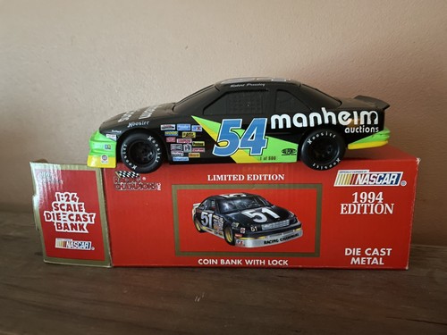 1:24 #54 Robert Pressley Racing Champions Manheim Auctions 1994 Bank with key 