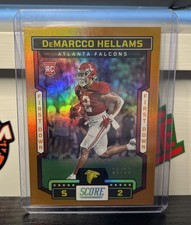 2023 Score - Rookies DeMarcco Hellams #385 Gold Zone /10 (RC)