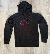 Marvel Universal Studios Spiderman Hoodie Mens Small Black Streetwear Drawstring